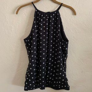 Polka Dot Express high-neck halter